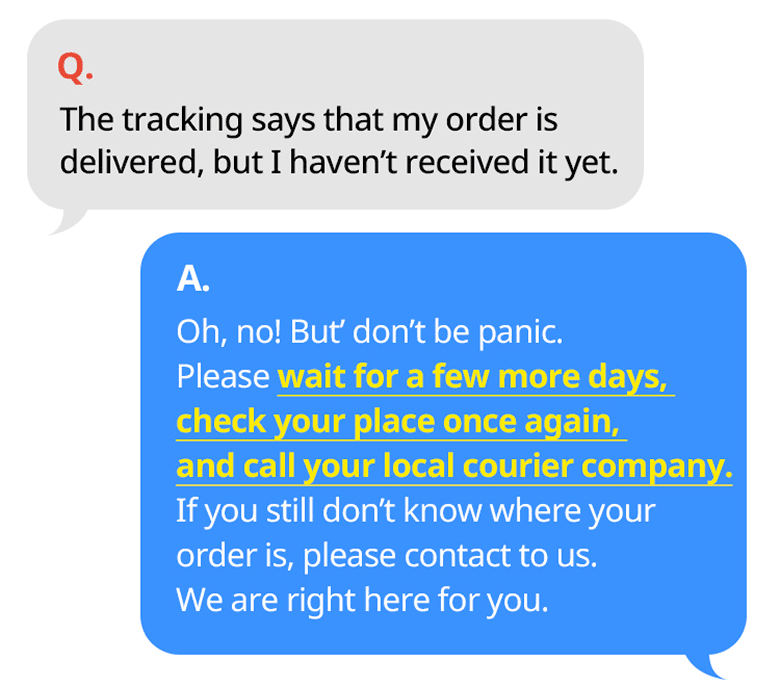 FAQ: Tracking says delivered but not received – suggested actions