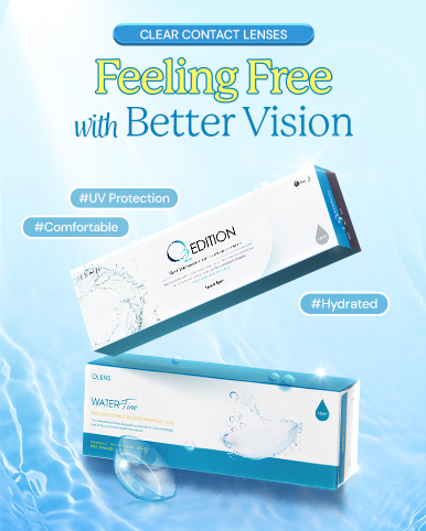 OLENS Premium Clear Contact Lenses